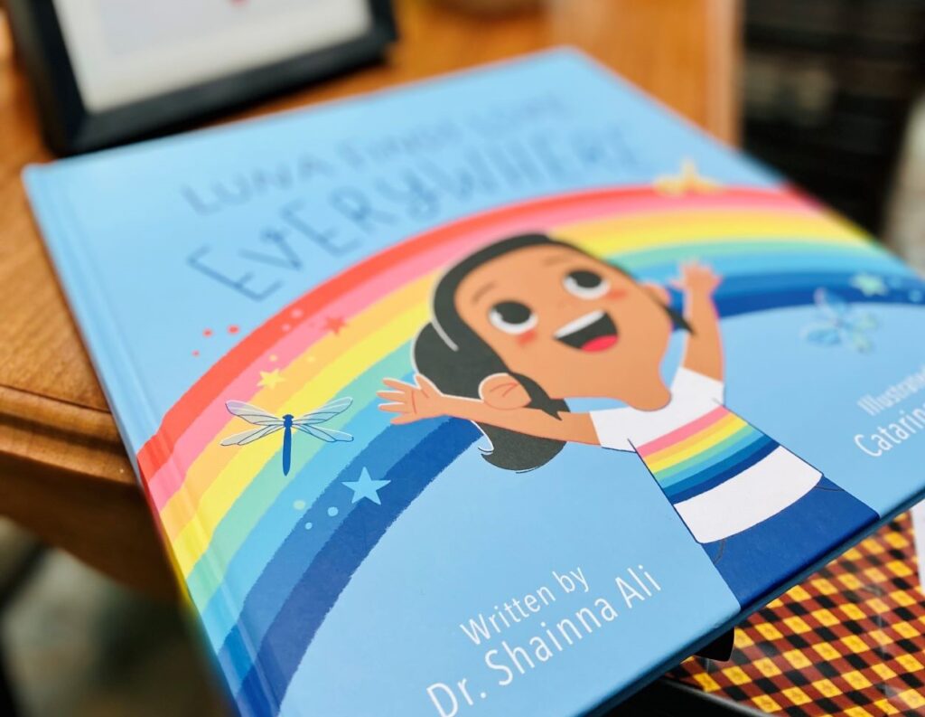 Book Display of Luna Finds Love Everywhere 