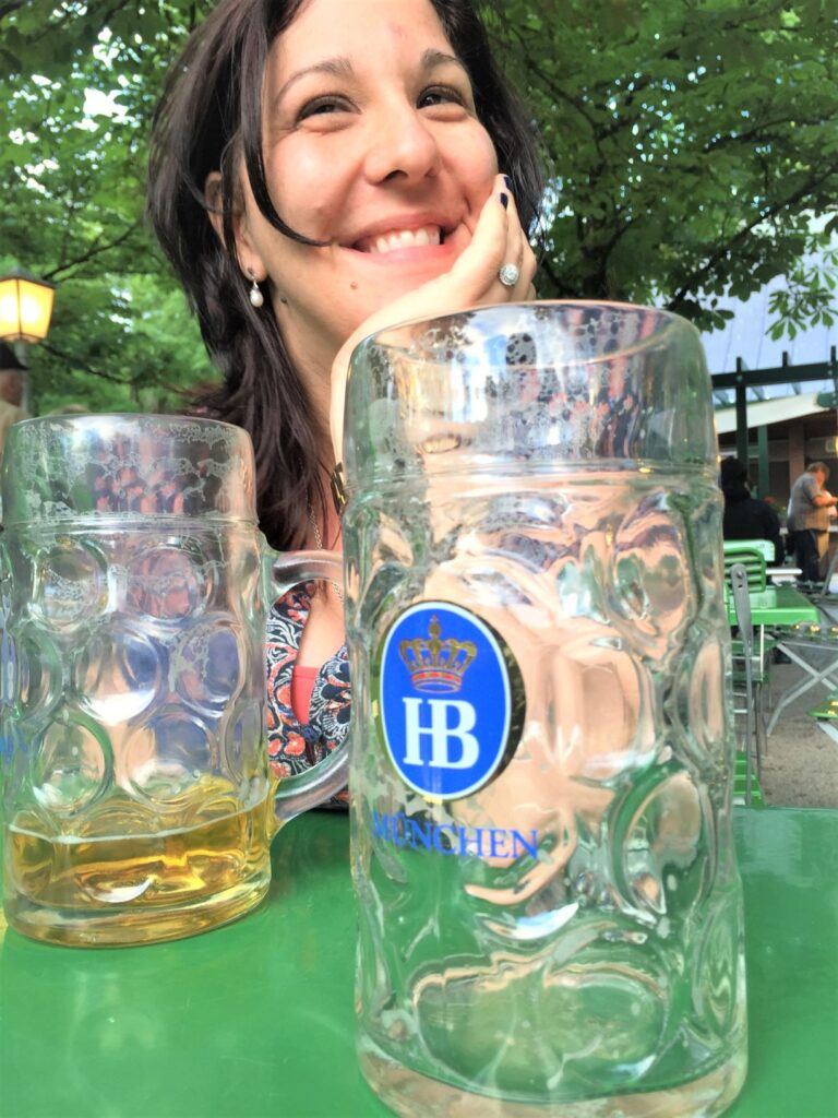 Beer Garden in Munich Germany